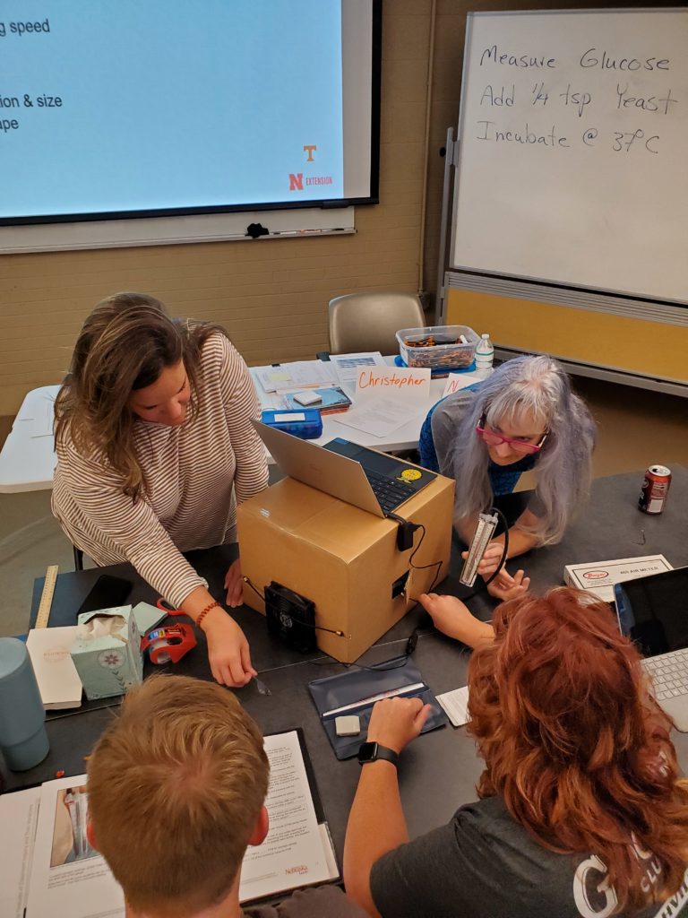 teachers in a classroom learning 