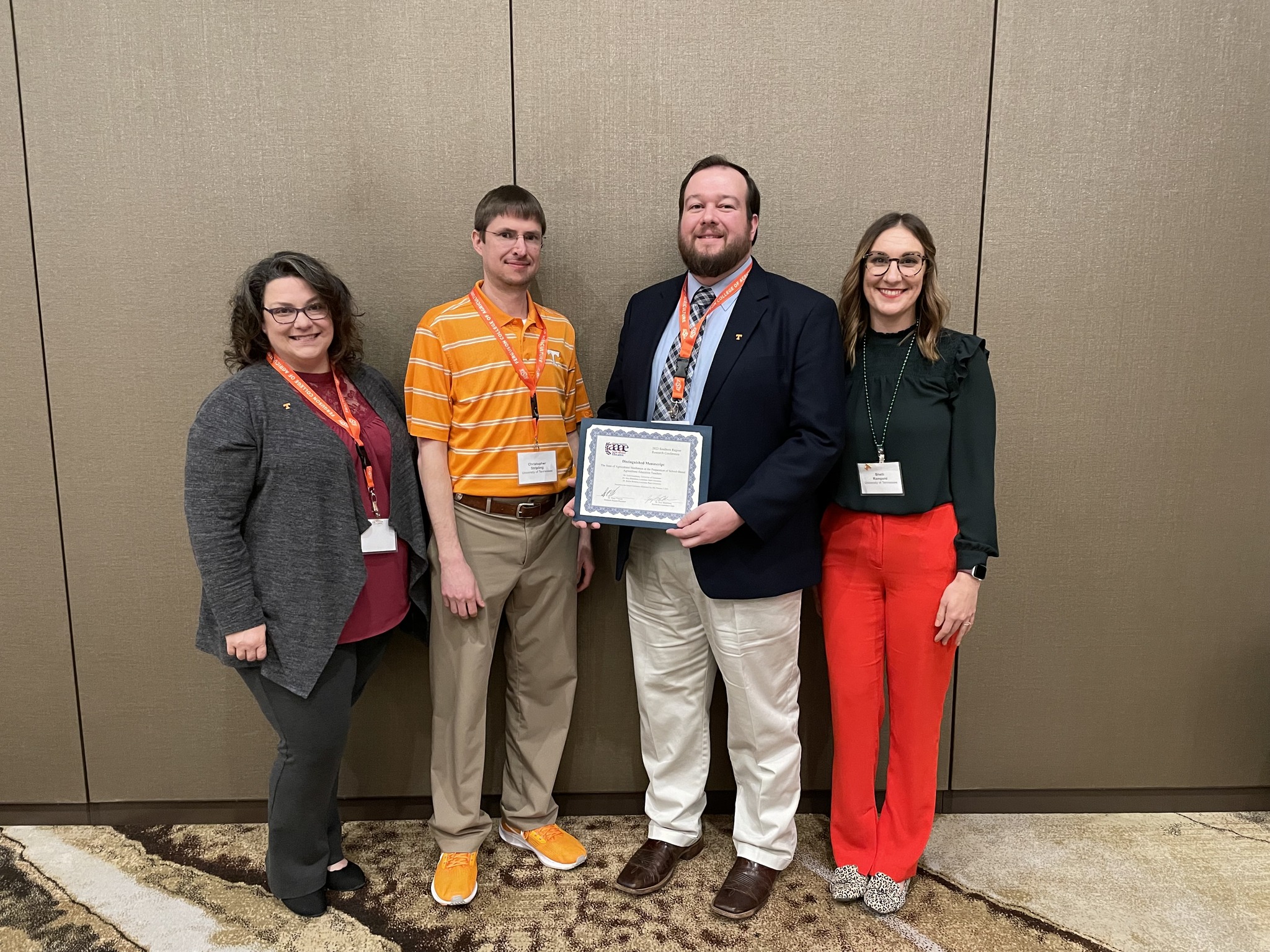 Chris Stripling ALEC Faculty Receives Distinguished Manuscript Award at AAAE ...