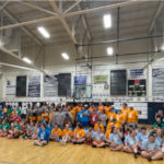 A crowd of students gathered in the Farragut High School gym.